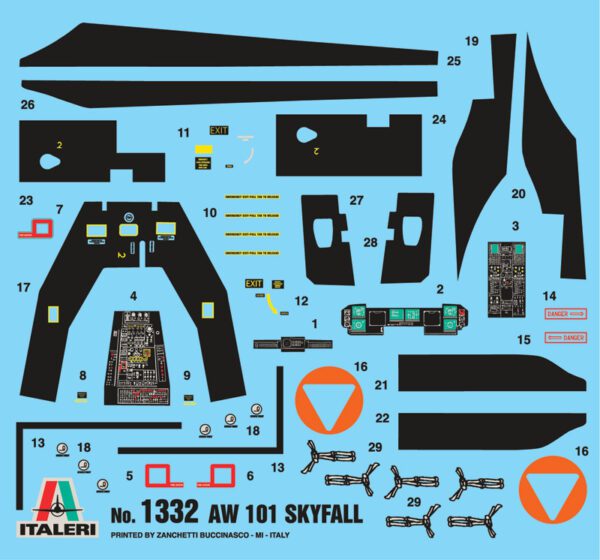 Italeri - Agusta Westland AW - 101 ''SKYFALL'' 007 movie - 1332 - Imagen 8