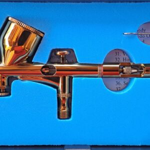 Aerógrafo Royalmax Dorado  AB-180G Doble Acción - 0.2mm