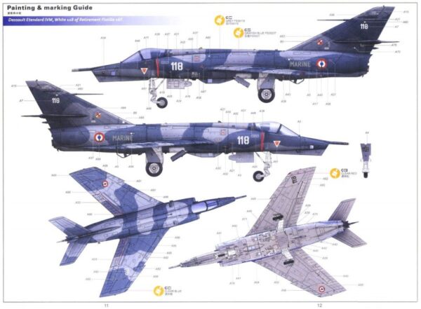 Kitty Hawk 1/48 Dassault Etendard Ivp/ivm Plastic Model Kit 80137 - Imagen 16