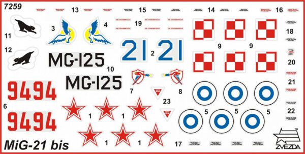 Zvezda 7259 Mig 21 Fishbed Maqueta 1/72 - Imagen 2