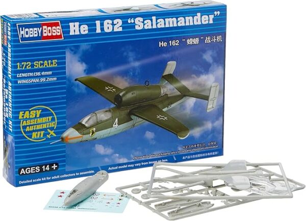He 162 Salamander 1:72 Hobby Boss 80239