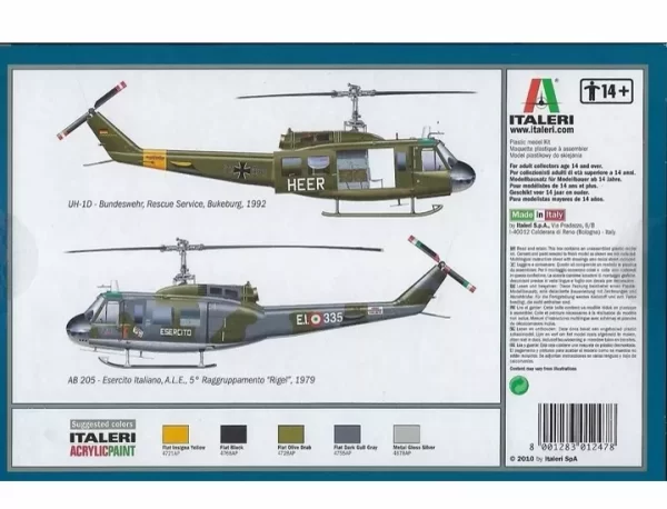 Italeri 1247 UH-1D SLICK - Imagen 6