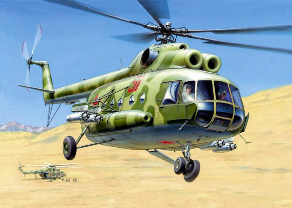 MIL Mi-8T helicopter Zvezda 7230 1/72 - Imagen 2