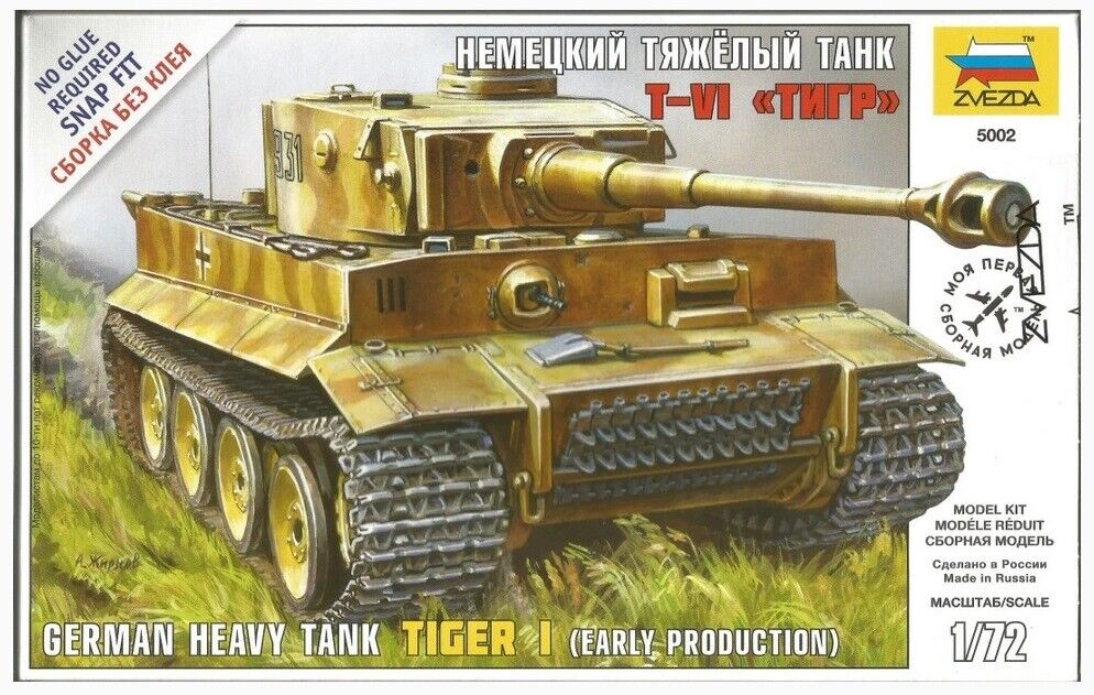 Zvezda 5002 German Heavy Tank Tiger I