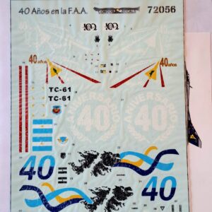 40 años de servicio en la F.A.A. ( 40 years of service in the F.A.A.) - Condor Decals