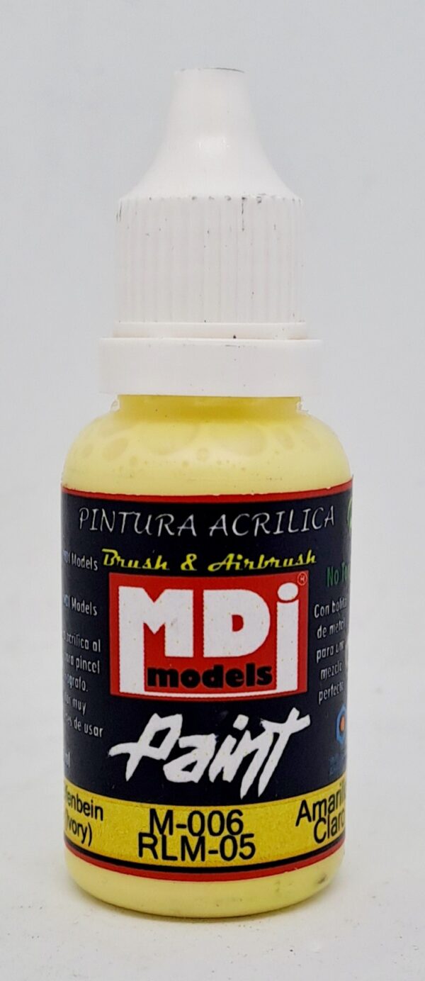 Amarillo Claro (Elfenbein - Ivory) RLM 05 20 ml. – MDI Models