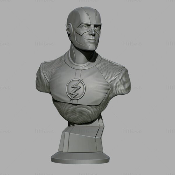 Impresión 3d resina – Flash – Busto 10cm - Imagen 4