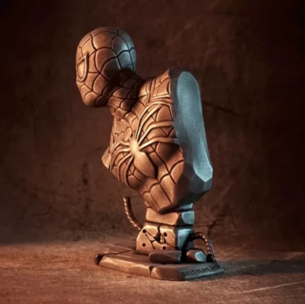 Impresión 3d resina – Spiderman – Busto 10cm - Imagen 4