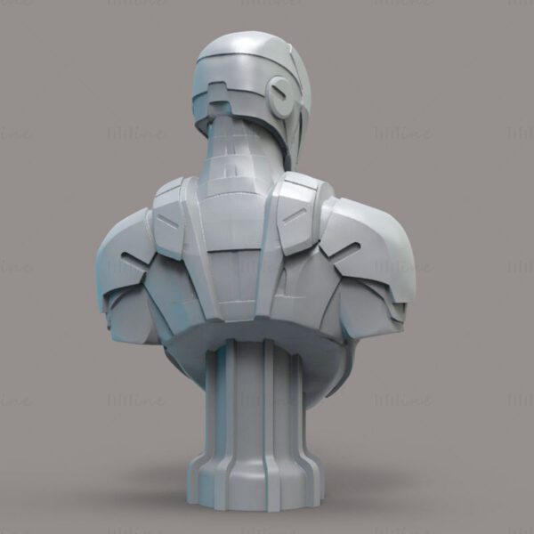 Impresión 3d resina – Ironman – Busto 10cm - Imagen 4