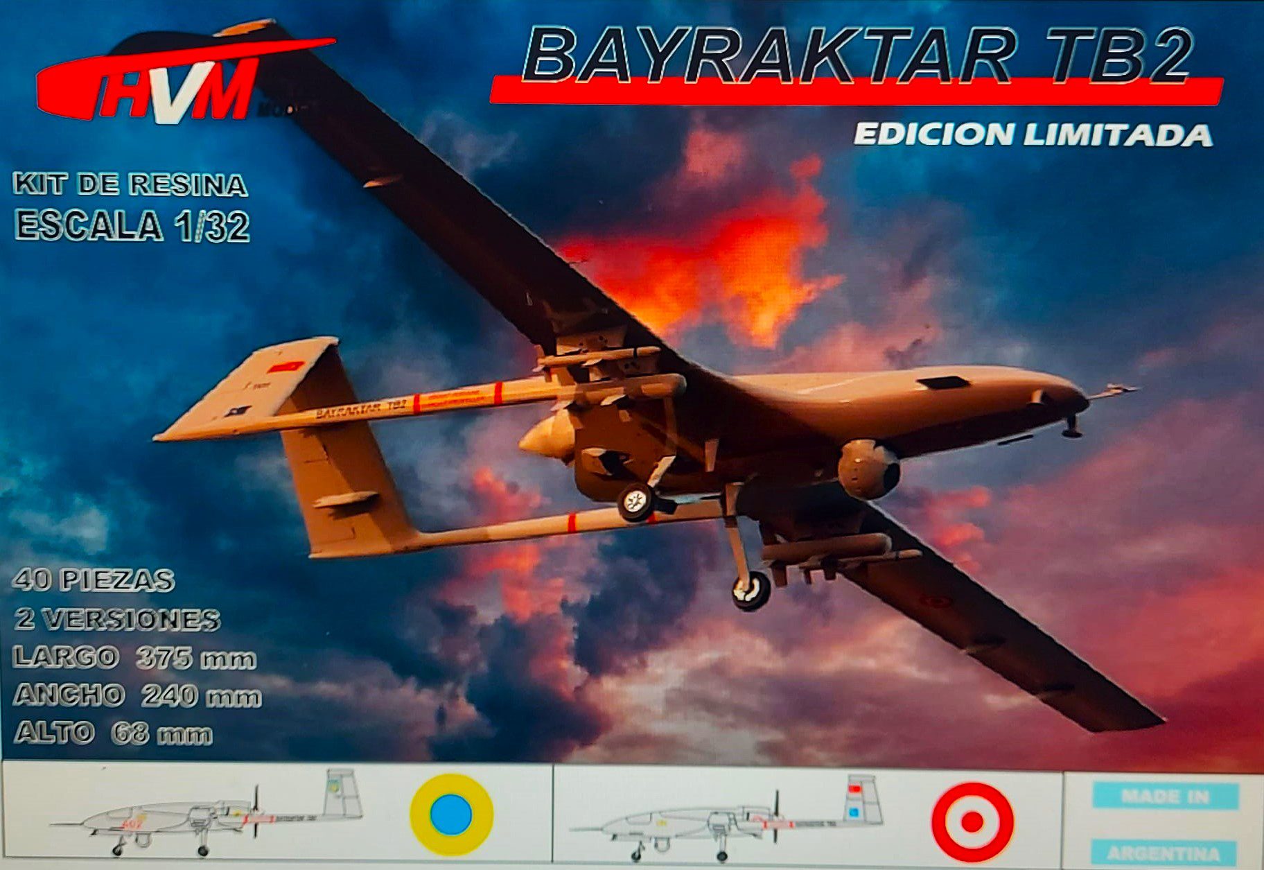 Dron Bayractar - 1/32 - HVM High Valley Models