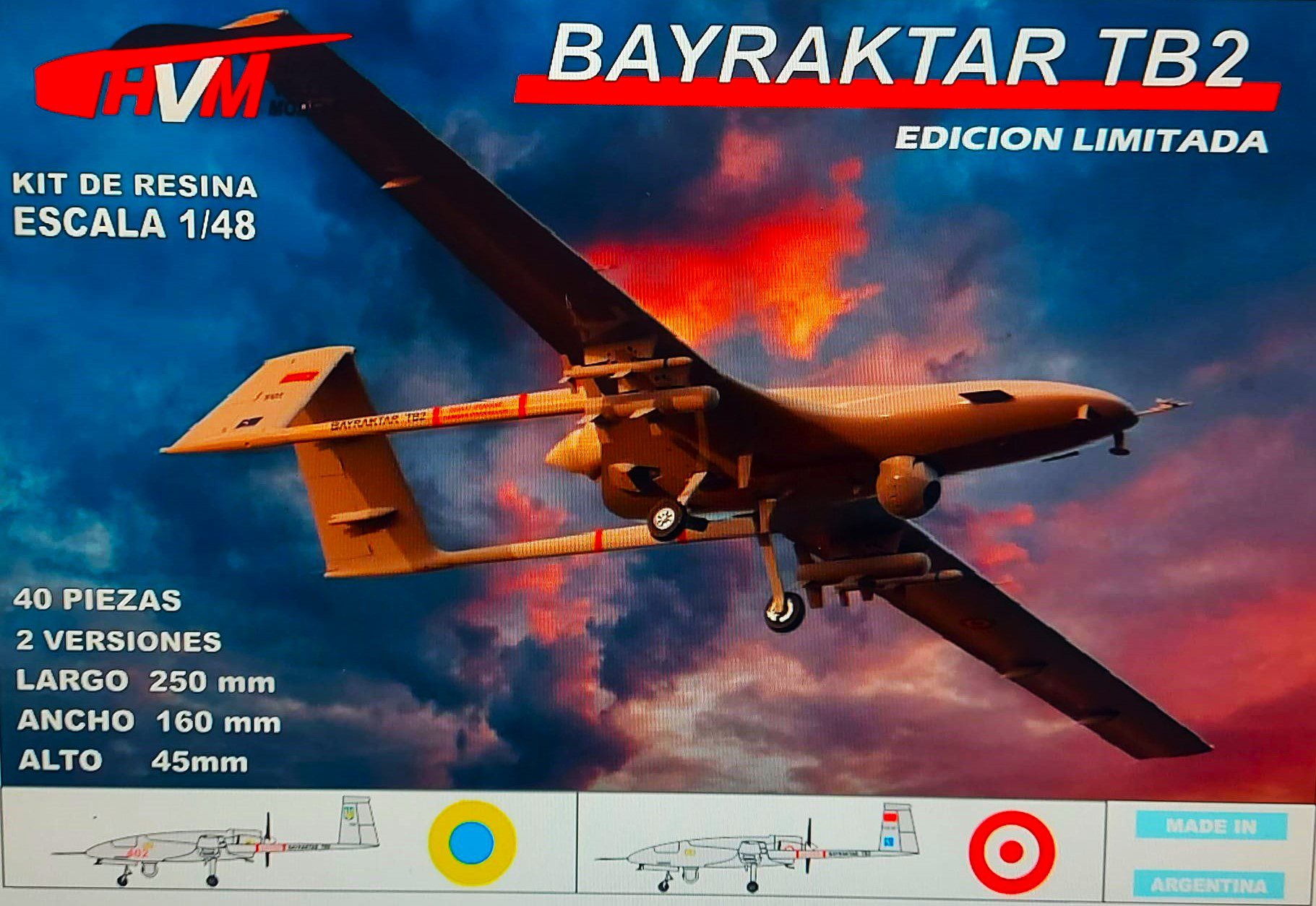 Dron Bayractar - 1/48 - HVM High Valley Models - Imagen 6