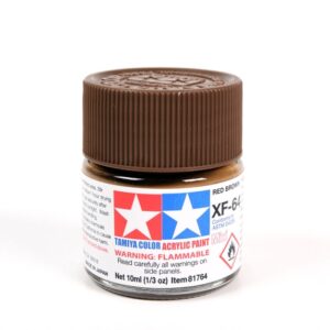 81764-TAMIYA-Acrylic 10ml. - Mini XF-64 Red Brown