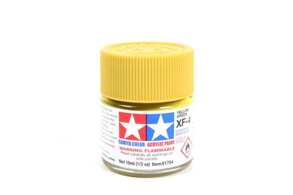81704-TAMIYA-Acrylic 10ml. - Mini XF-4 Yellow Green