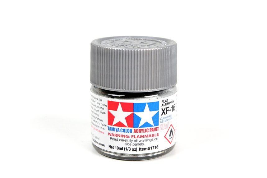 Acrílico Mini Xf-16 Aluminio Plano Botella de 10 ml