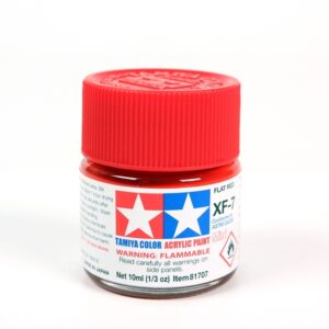 81707-TAMIYA-Acrylic 10ml. - Mini XF-7 Flat Red