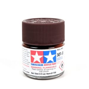 81709-TAMIYA-Acrylic 10ml. - Mini XF-9 Hull Red