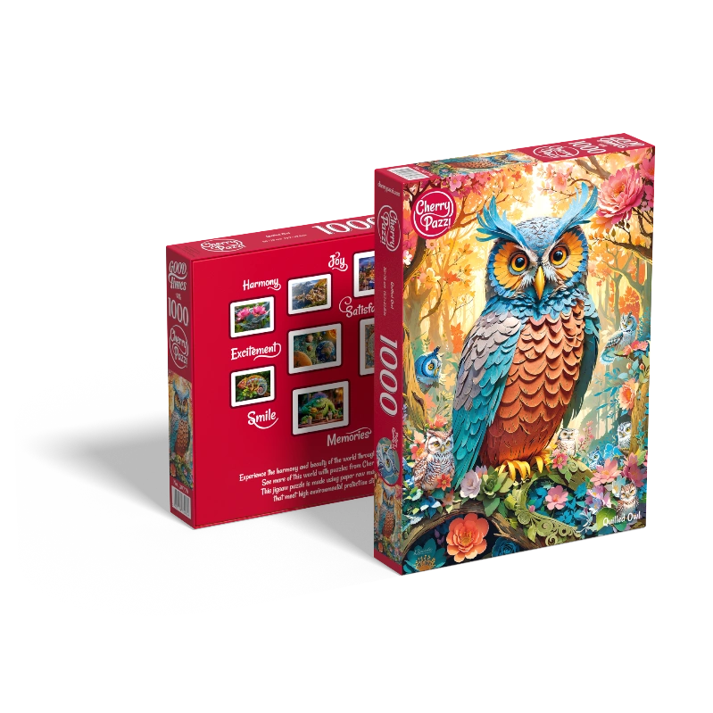 Quilled Owl 1000 piezas CherryPazzi