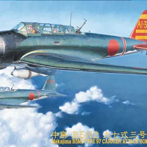HASEGAWA- 1:48 NAKAJIMA B5N2 TYPE 97 CARRIER ATTACK BOMBER (KATE) MODEL 3